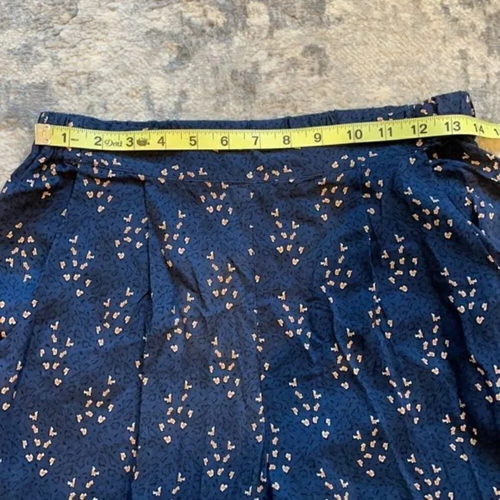NWT See U Soon Anthropologie Blue Slim Ankle Trouser Pants Office Career Sz 4